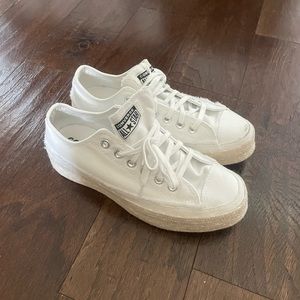 White converse size 8!